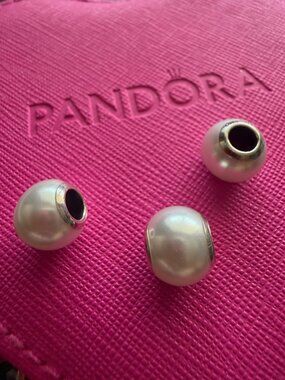 Pandora White Charms